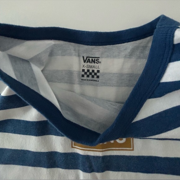 Vans | Logo‎ Short Sleeve | Striped | Size XS - Picture 2 of 6